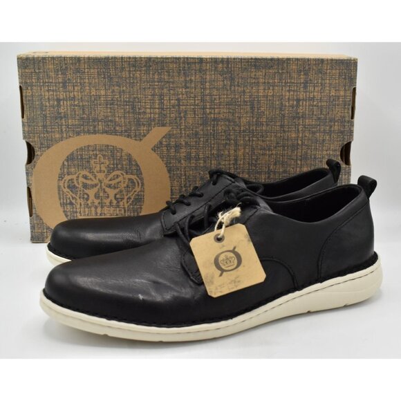 Born Mens Size 8.5 Todd Black Full Grain Leather Lace Up Casual Oxford Shoes Men main image 3